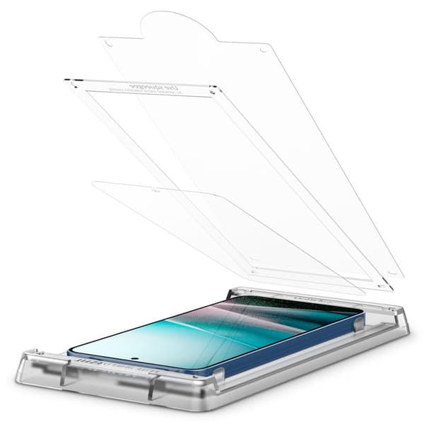 Spigen Elite Shield \"Ez Fit\" för Samsung Galaxy S25 transparent