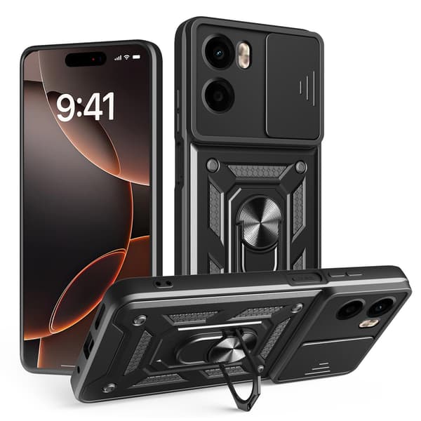 Defender Slide-fodral för Xiaomi Redmi Note 15 5G (EU) svart
