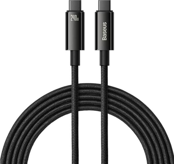 Baseus CAWJ040201 USB-C to USB-C 3m svart