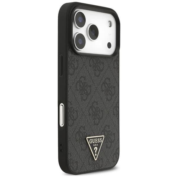 Guess 4G Strap Triangle Logo MagSafe-fodral till iPhone 17 Pro svart