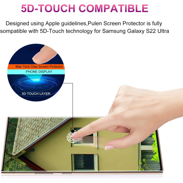 2 st skärmskydd för Samsung S23 plus som fungerar för fingeravtrycket