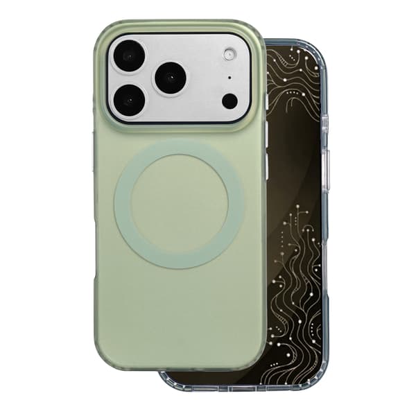 Tecto Shield Mistiq Mag skal för iPhone 17 Pro / 18 Pro oliv