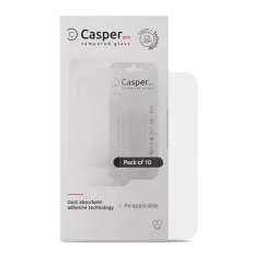 Casper Pro Härdat Glas för iPhone 16 Pro Max / 17 Pro Max / 18 Pro Max (10-pack) (Klar)