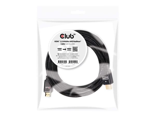 Club 3D CAC-2314 HDMI 2.0 RedMere Kabel 15m svart