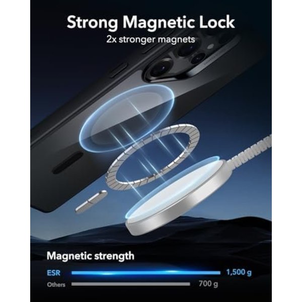 Chrome Mag-fodral för   Samsung Galaxy S25 plus  svart svart