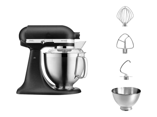 KitchenAid Artisan Premium 5KSM185PSEBK Kökkenmaskine svart stöbejern