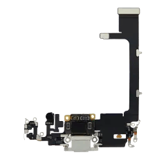Laddningsport Flexkabel med Kort för iPhone 11 Pro (Begagnad OEM-dragning) (Silver) silver