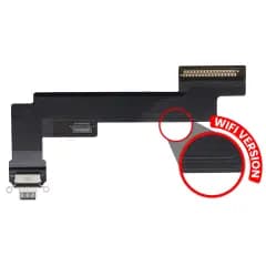 Laddningsport Flexkabel för iPad Air 5 (endast WiFi) (Premium) (Rymdgrå) svart