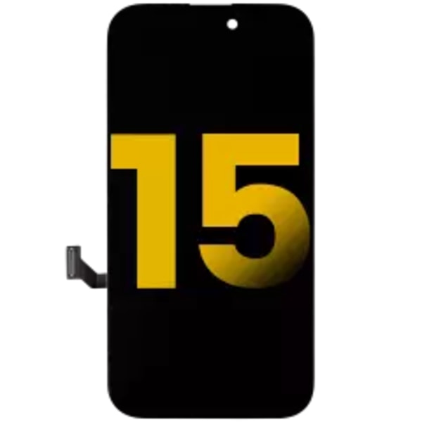 OLED-enhet för iPhone 15 (renoverad)