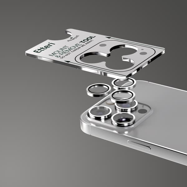 Etteri kameraskydd för iPhone 16 Pro / 16 Pro Max titan
