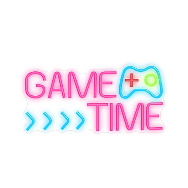 Forever Light Neon PLEXI LED GAME TIME flerfärgad FPNE34