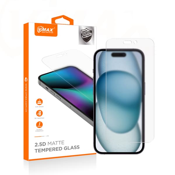 Vmax härdat glas 0 33mm transparent glas för iPhone 12 / 12 Pro matt