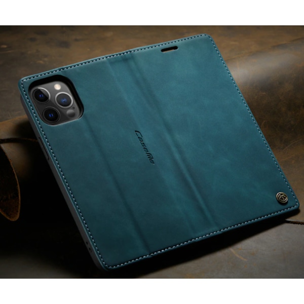 Läderfödral caseme 0013 för  Samsung A13 grön grön