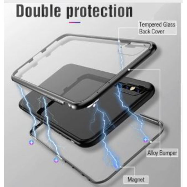 Magnetisk iphone 7/8 skall svart