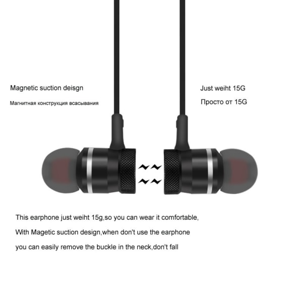 Bluetooth hörlurar|svart svart