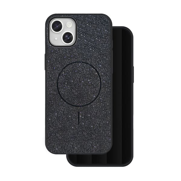 Glitter Thin Mag-skal till iPhone 13 6,1\" svart