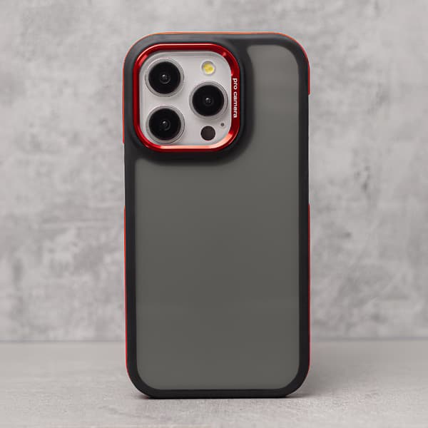 Crystal svart skal för Xiaomi Redmi Note 14 5G (Global) röd