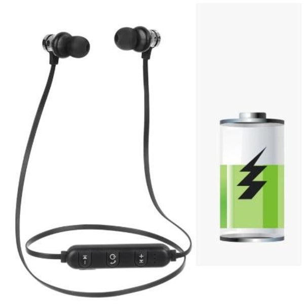 Magnetisk bluetooth hörlurar|blå blå