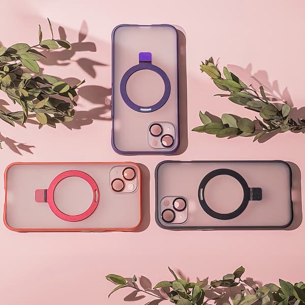 Mag Ring-fodral till iPhone 15 Pro Max 6,7\" lila