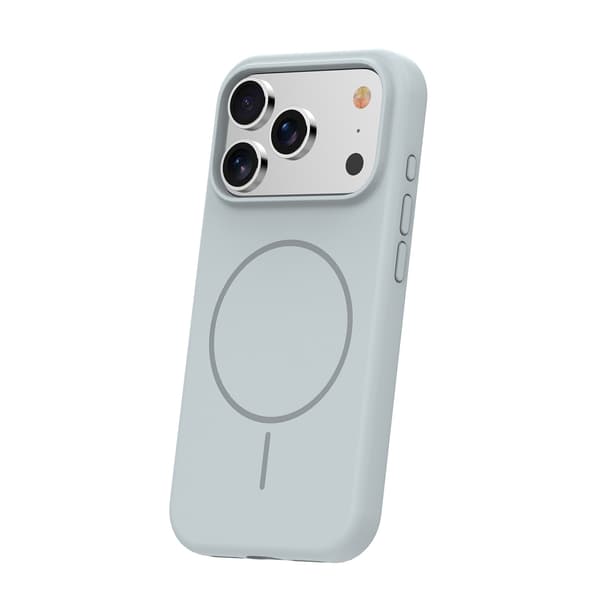Silikon tunt Mag-skal för iPhone 17 Pro / 18 Pro silver