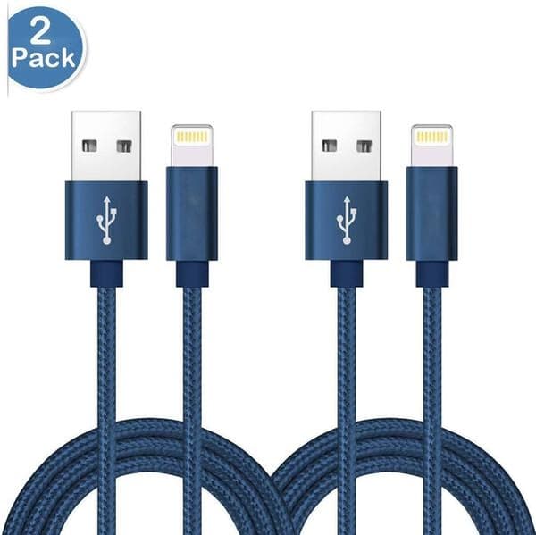 2 st 2 m färgade  iphone kabel hög kvalitet|röd