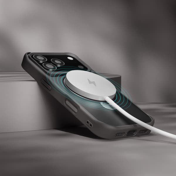 Etteri Matt Mag Ring skal för iPhone 17 Pro Max / 18 Pro Max grå