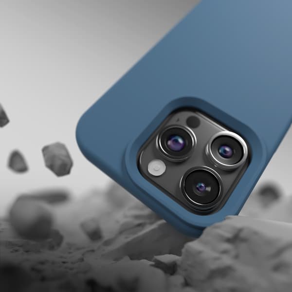 Etteri Silikonskal för iPhone 15 Pro mörkblå