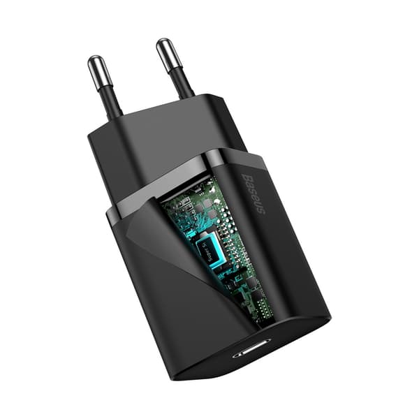Baseus väggladdare Super Si PD 20W 1x USB-C svart svart