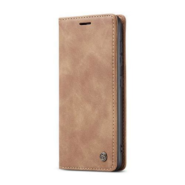 CaseMe 0013 plånbok Läderfodral  för Samsung  note 20 ultra ljus Ljusbrun