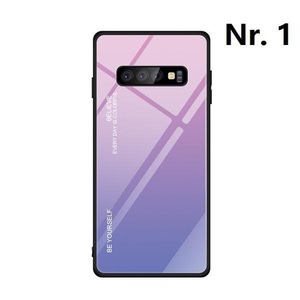 gradient härdat glas  för Samsung S10 plus