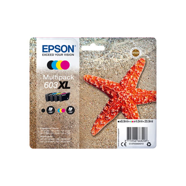 Epson 603XL Gul 350 sidor bläck C13T03A44010
