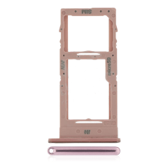 Dubbel SIM-kortshållare för Samsung Galaxy A51 5G (A516 / 2020) (Prism Cube Pink) rosa