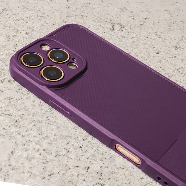 Enkelt kolfodral för iPhone 16 Pro Max 6,9\" lila