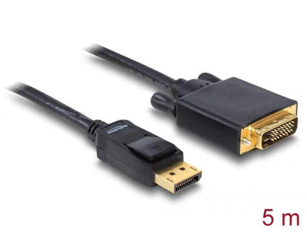 Delock DisplayPort kabel 5m svart
