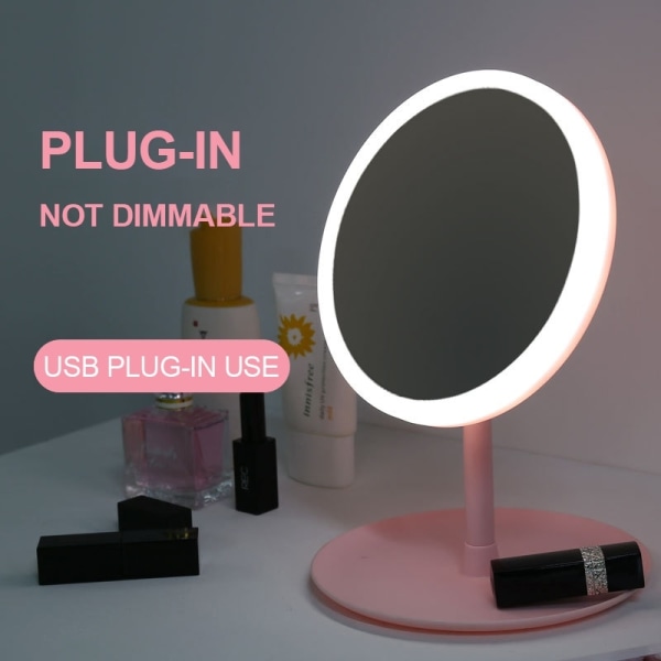 Led ljus sminkspegel förvaring LED ansiktsspegel