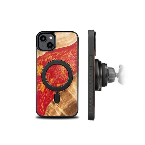 Bewood Unique Case for iPhone 15 Plus 6.7\" Neons Paris with MagSafe