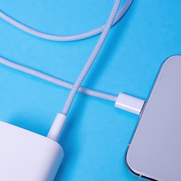Maxlife MXUC-06 kabel USB-C - Lightning 1,0 m 20W blå nylon blå