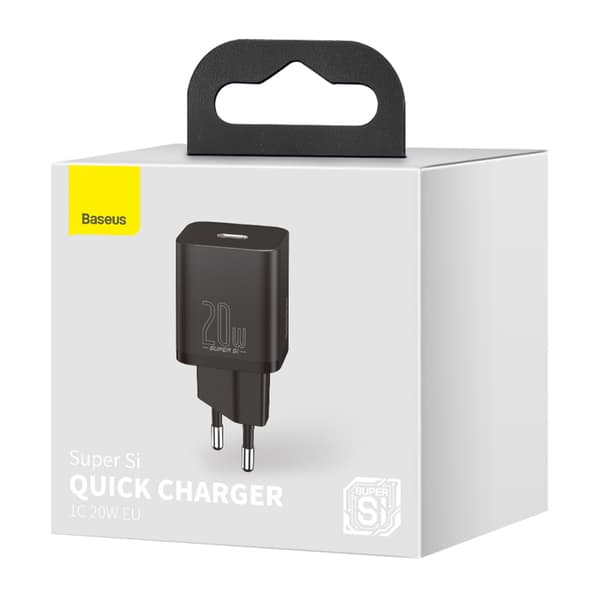 Baseus väggladdare Super Si PD 20W 1x USB-C svart svart