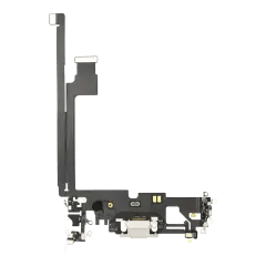 Laddningsport Flexkabel för iPhone 12 Pro Max (Begagnad OEM-del) (Silver) silver