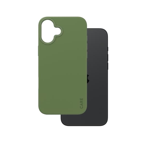 PanzerGlass CARE Fashionable Case till iPhone 16 Plus grön