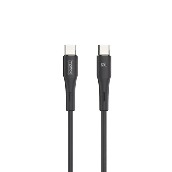 T-PHOX KABEL GENTLE USB-C/USB-C 60W SVART