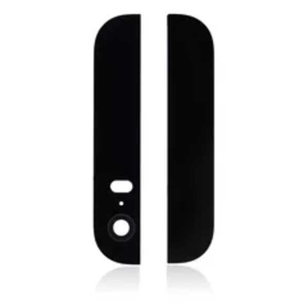 Bakglas (upp + ner) för iPhone 5S (svart)