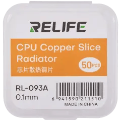 RL-093A Chip Heat Sink Copper Sheet / 0.1MM (50 Pack) (Relife)
