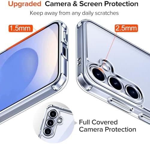 3-In-1 silkonfodral med 2-pack Skärmskydd för Samsung S25 Plus