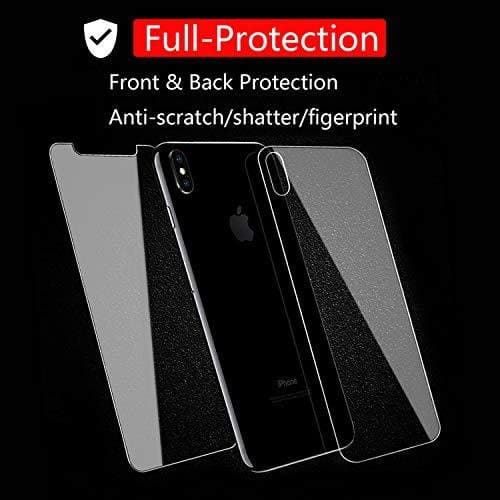 Top kvalitet hädat glas för iphone Xs/X fram och back