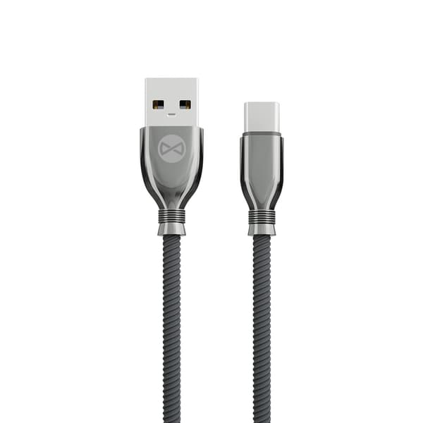Forever Tornado-kabel USB - USB-C 1,0 m 3A svart svart