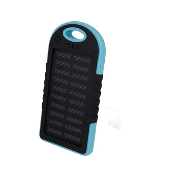 Setty solcellsdriven powerbank 5000 mAh blå R