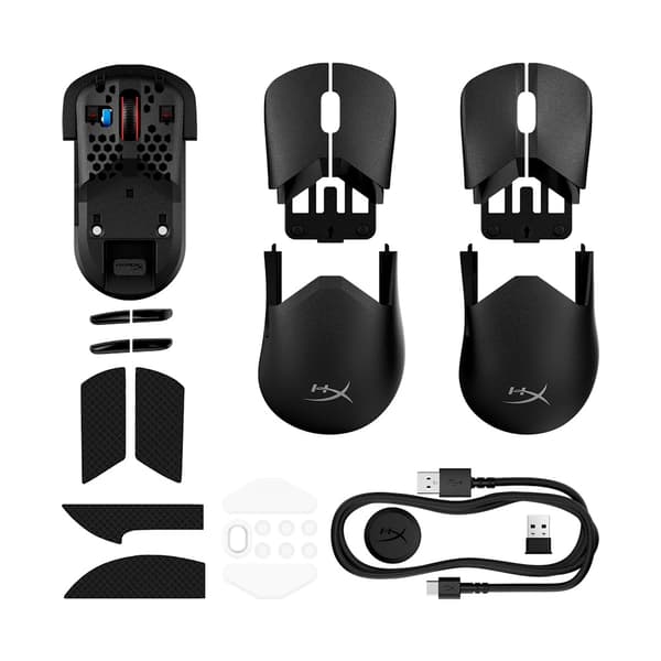 HyperX Pulsefire Saga Pro Optisk trådlös svart svart