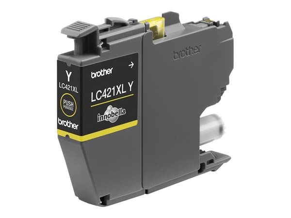 Brother LC 421XLY Gul 500 sidor bläck
