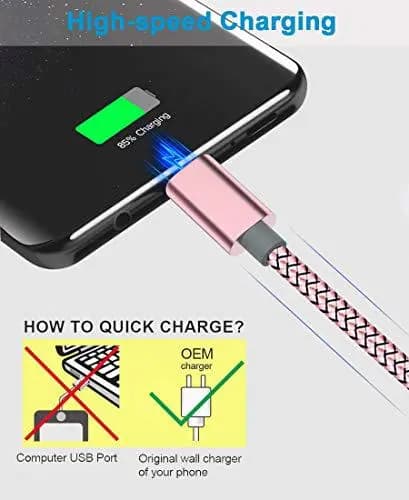 3 st hög kvalitet 1 m usb-c svart svart